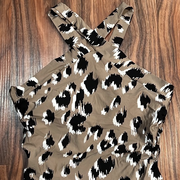 NWOT Trina Turk Lynx Reversible High Neck One Piece - Picture 13 of 16